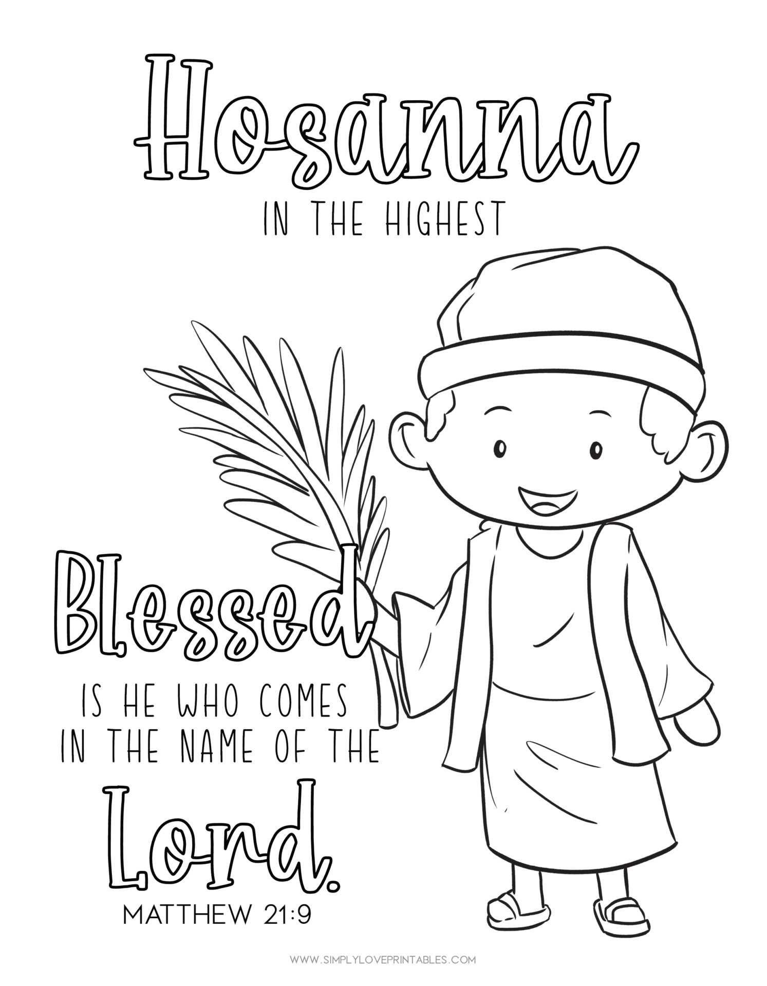 Free printable easter story coloring pages