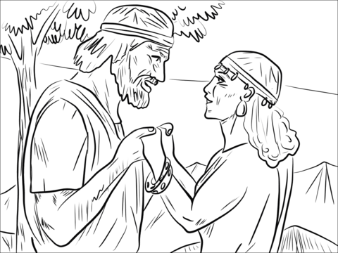 Hosea and gomer reunited coloring page free printable coloring pages