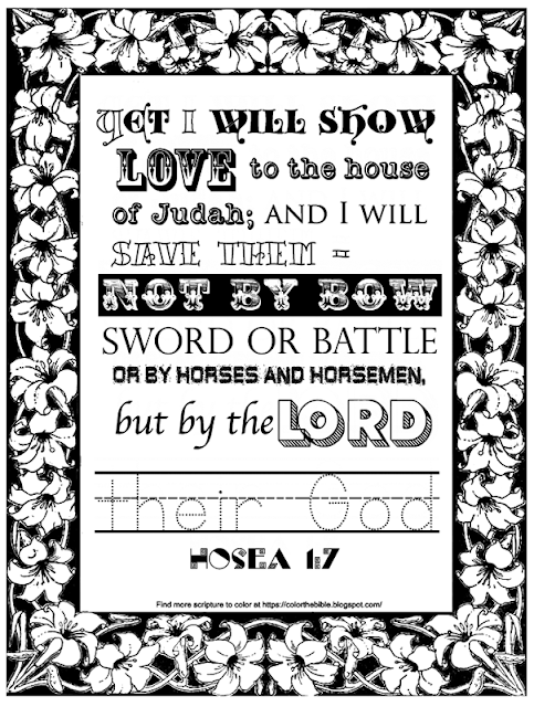 Color the bible coloring page of hosea