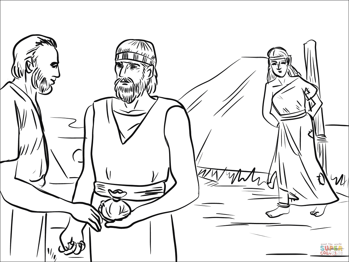 Hosea took gomer from the slave market coloring page free printable coloring pages