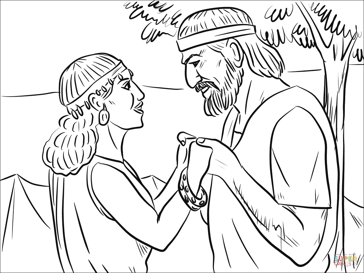 Hosea and gomer coloring page free printable coloring pages bible coloring pages coloring pages hosea and gomer