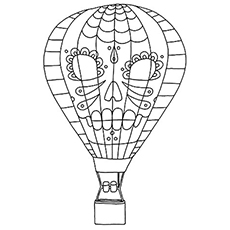 Hot air balloon coloring pages