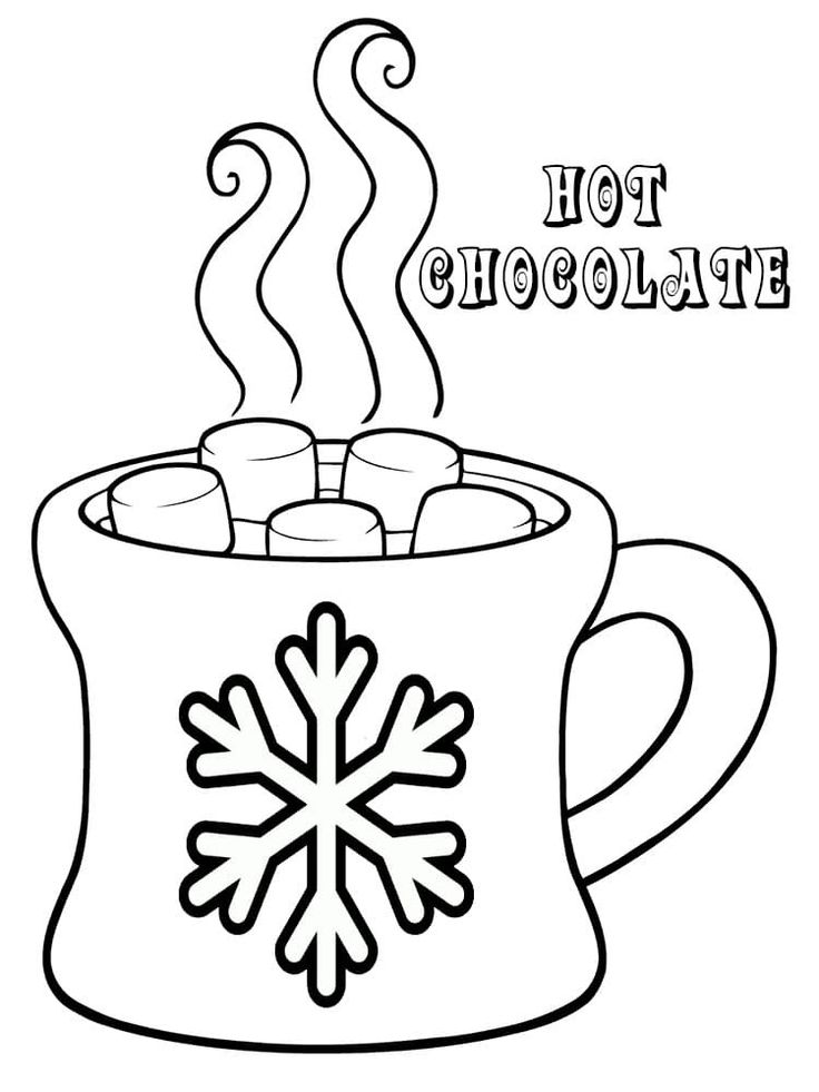 Pin by toni mortensen on cricut hot chocolate drawing christmas coloring pages coloring pages