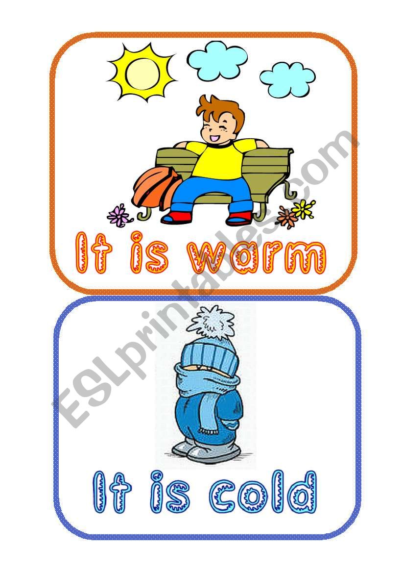 Weather flashcards