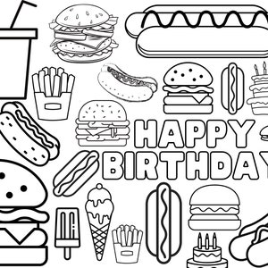 Hot dog coloring