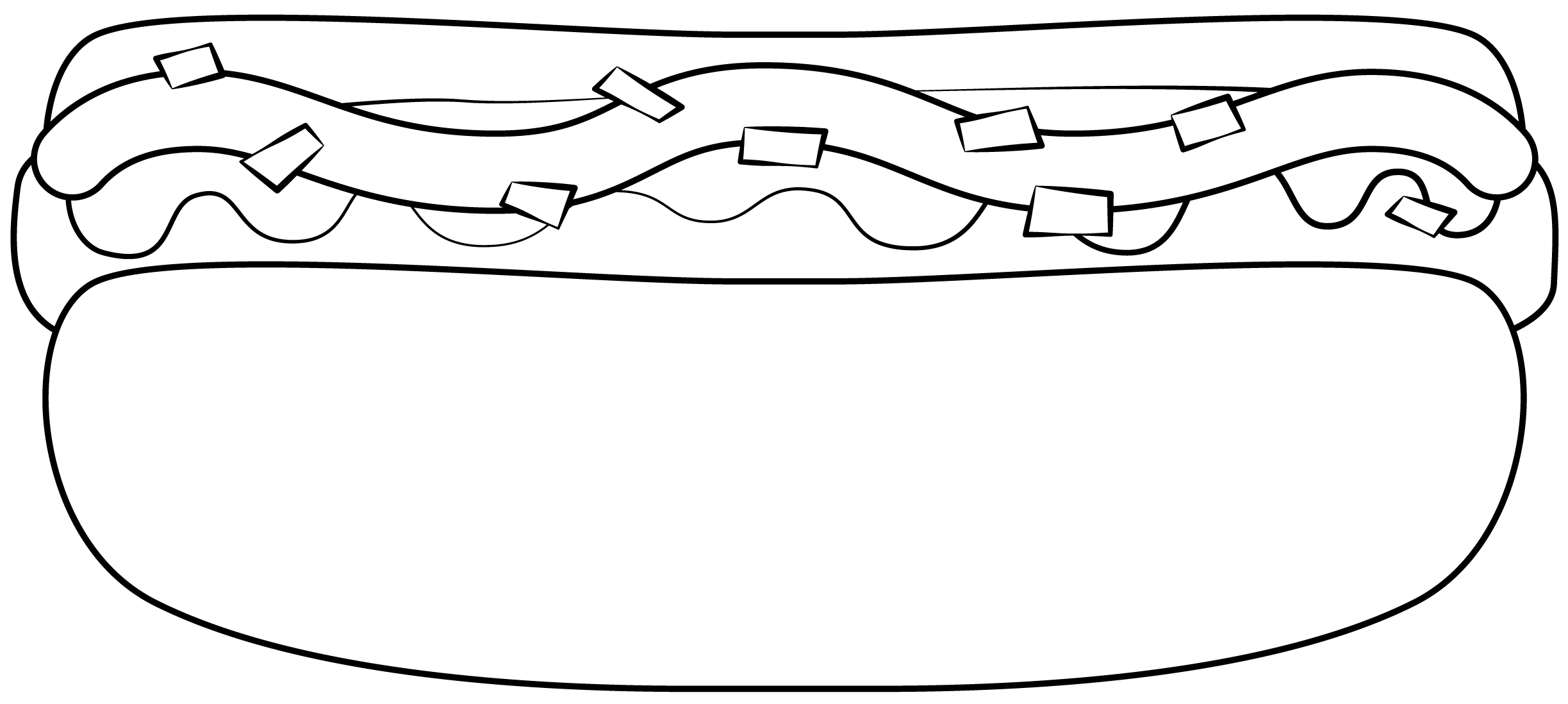 Hot dog printable template free printable papercraft templates