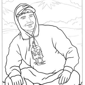 Mr beast coloring pages printable for free download