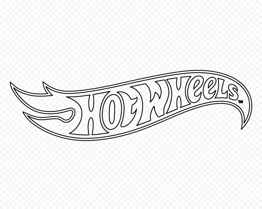 Black outline hot wheels logo image png logo images wheel logo website color palette
