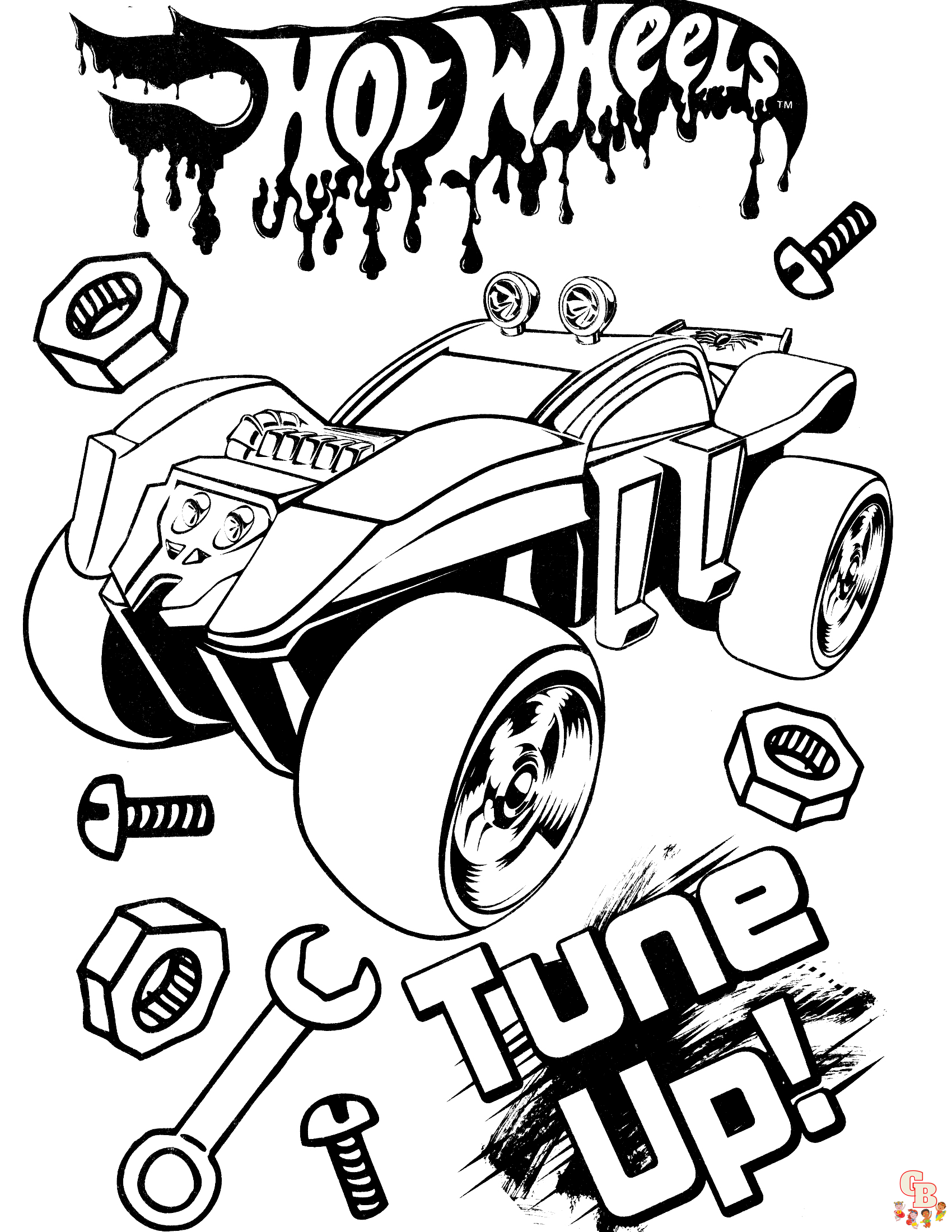 Hot wheels coloring pages fun and free printable sheets for kids