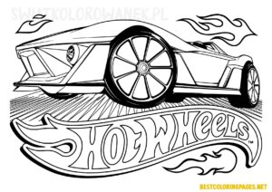 Hot wheels coloring pages