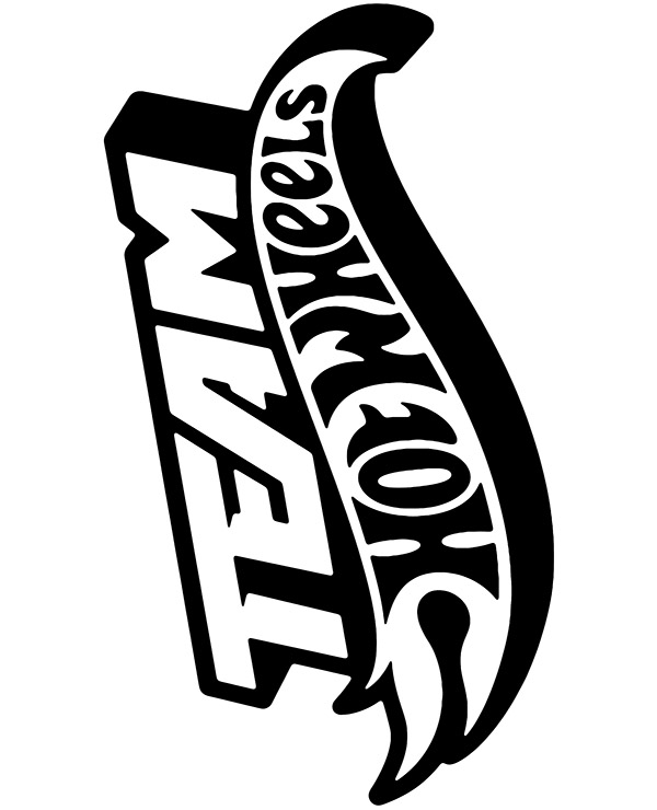 Printable team hot wheels logo