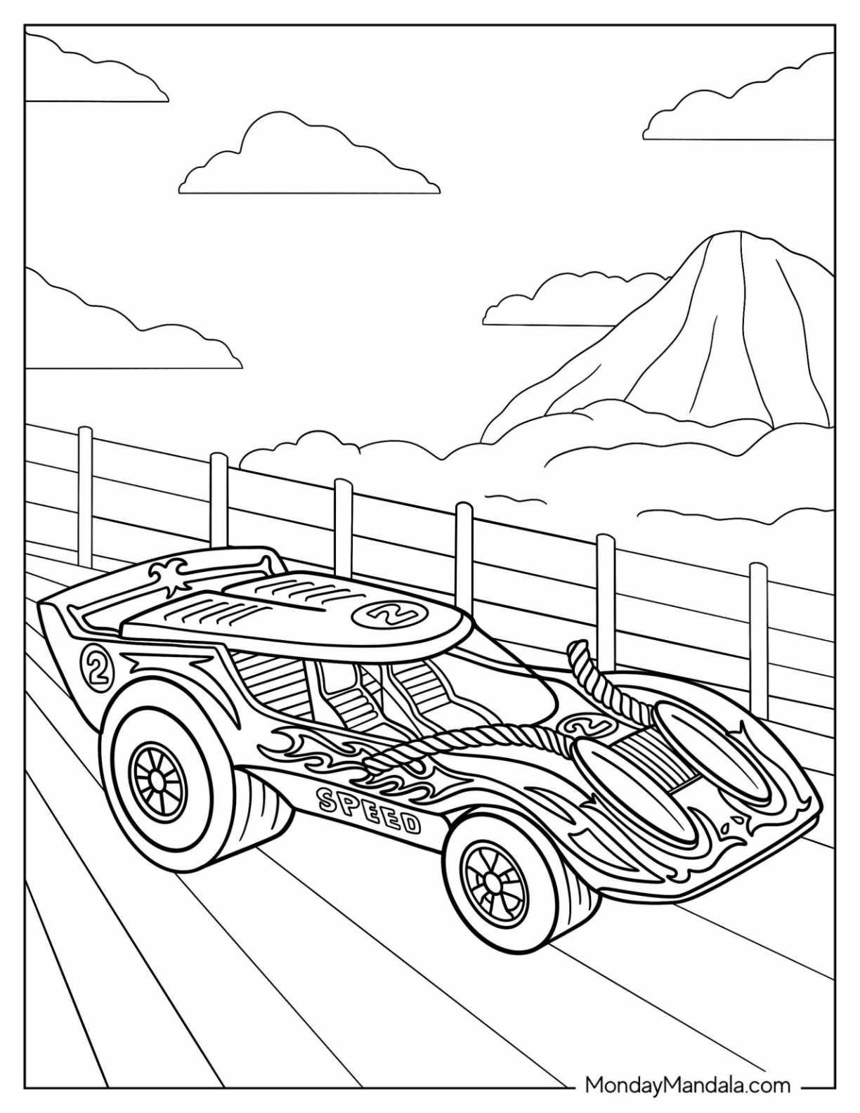 Hot wheels coloring pages free pdf printables