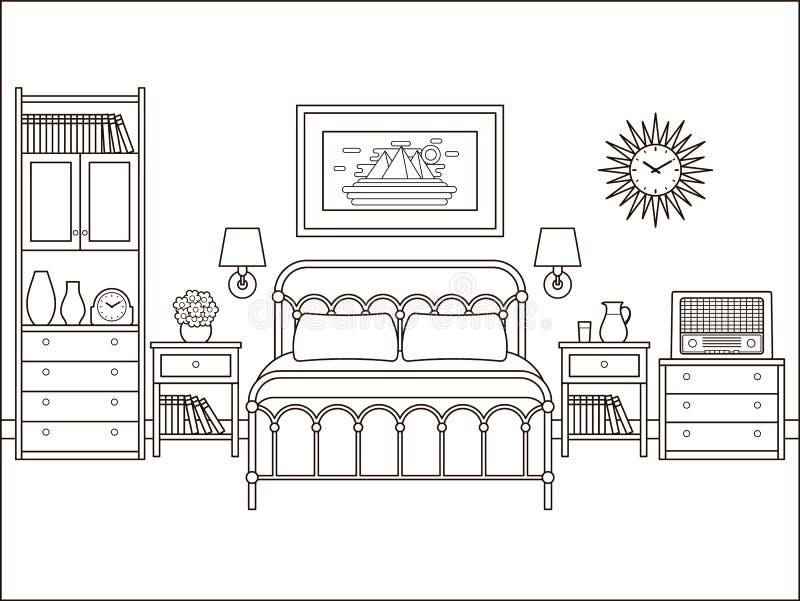 Hotel coloring page stock illustrations â hotel coloring page stock illustrations vectors clipart