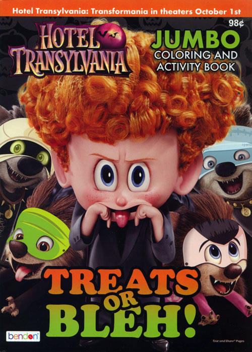 Hotel transylvania treats or bleh coloring books at retro reprints