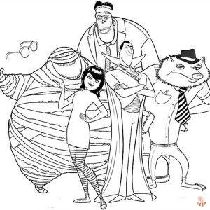 Fun and free hotel transylvania coloring pages for kids