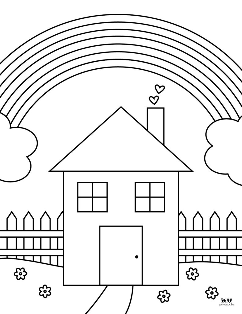 Rainbow coloring pages