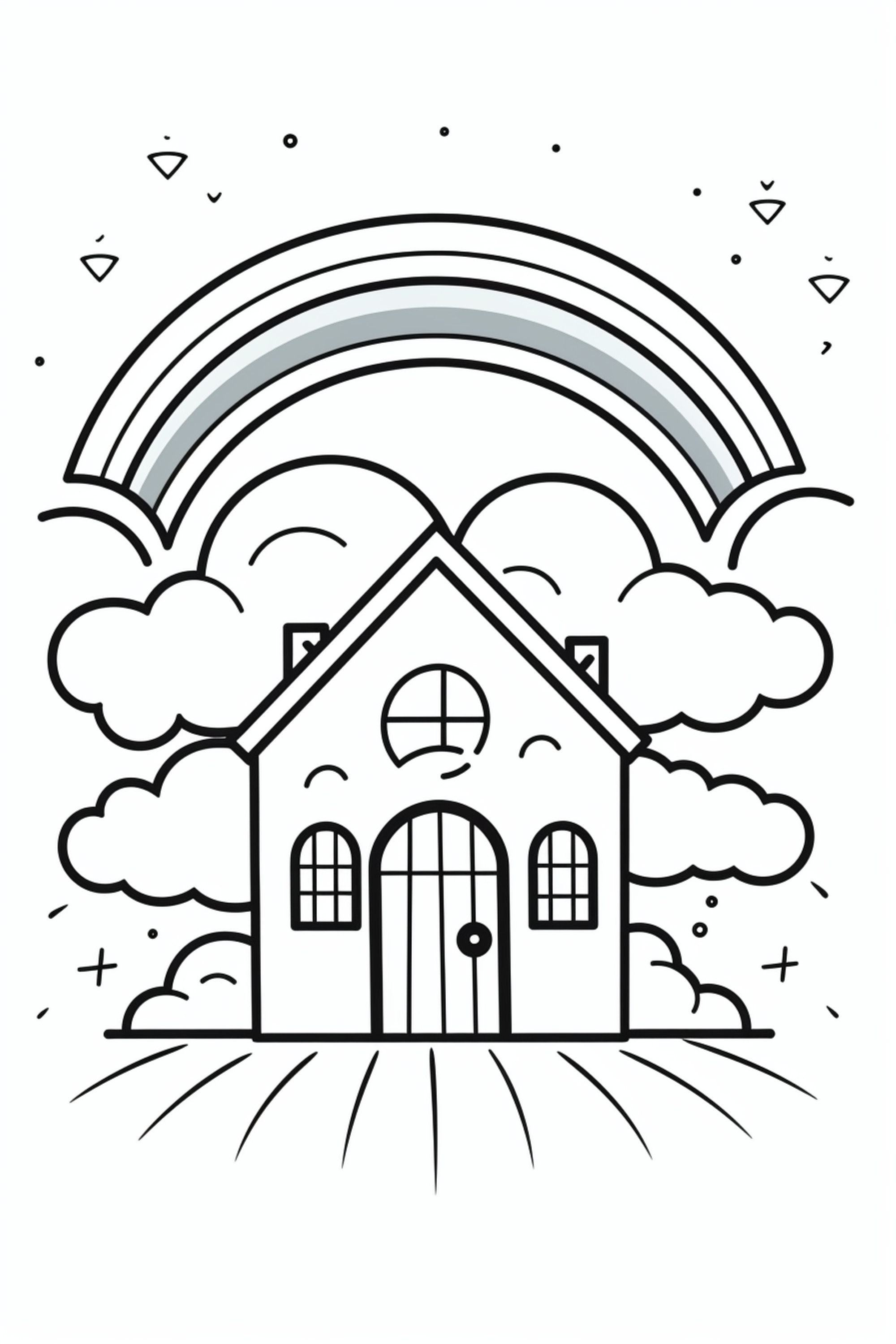 Rainbow coloring pages