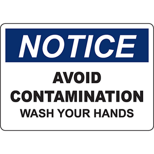 Housekeeping hygiene signs