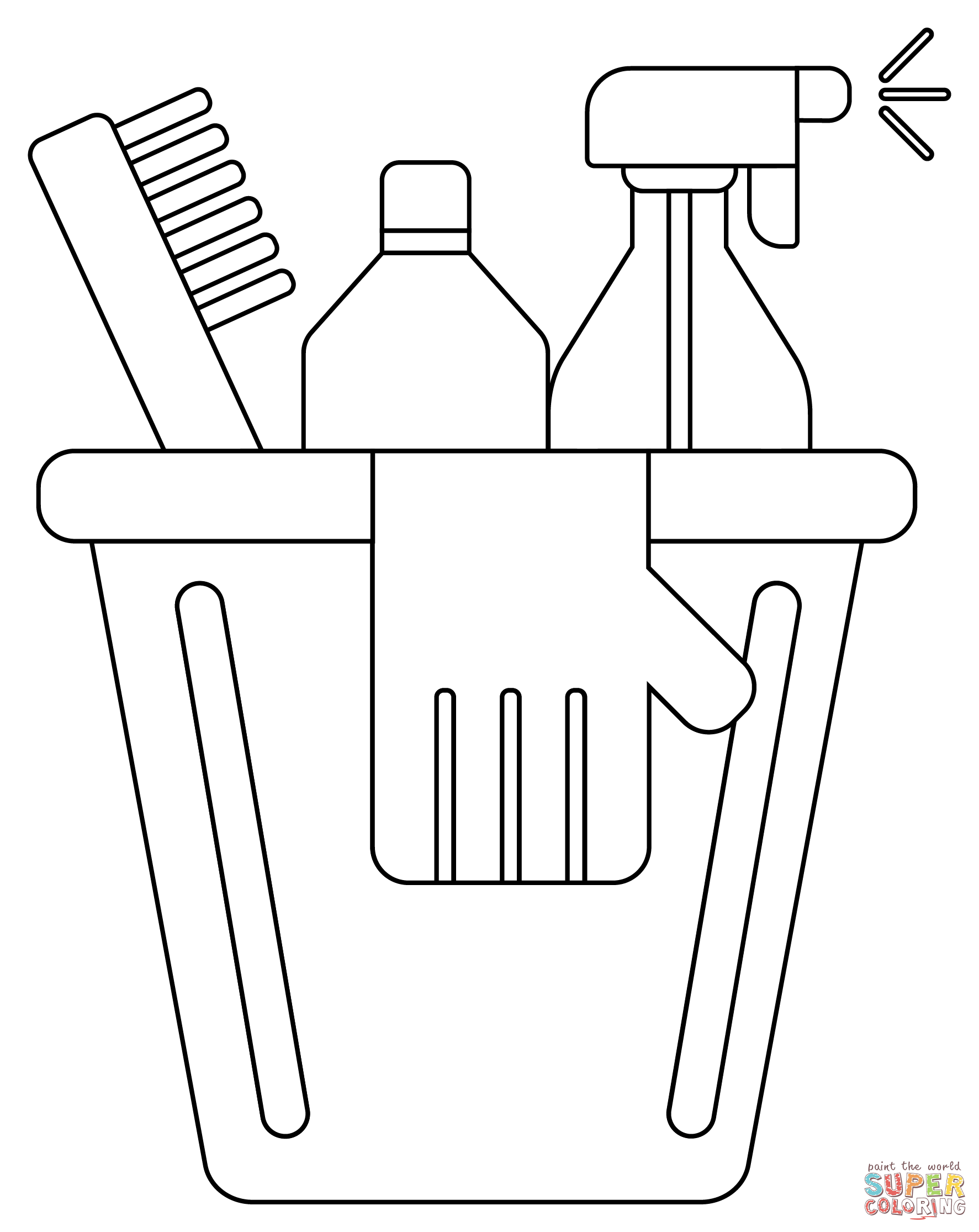 House cleaning coloring page free printable coloring pages