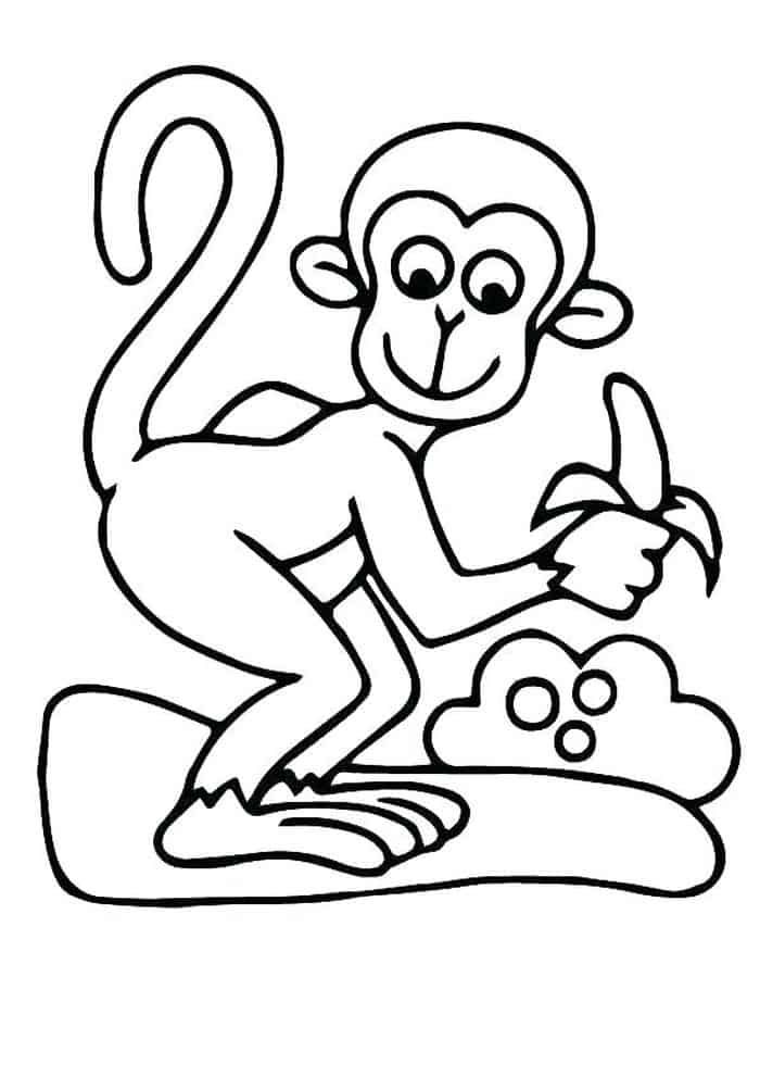 Printable coloring pages monkey eating banana minion coloring pages monkey coloring pages coloring pages