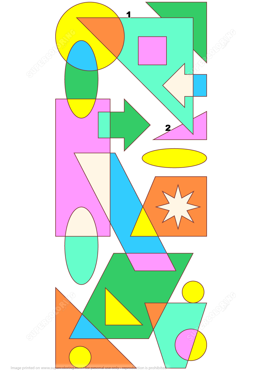 How many triangles are here free printable puzzle games
