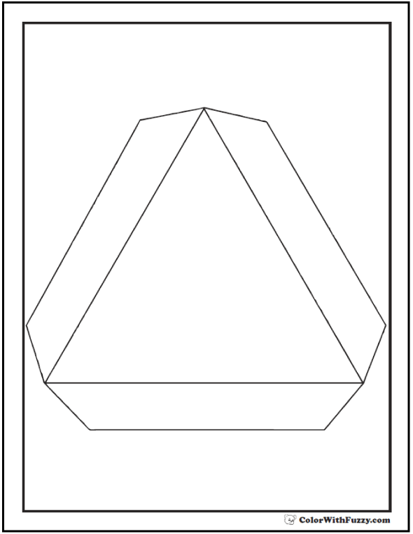 Shape coloring pages â digital pdf squares circles triangles