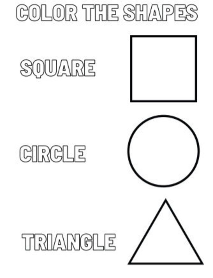 Free printable shapes coloring pages pdf