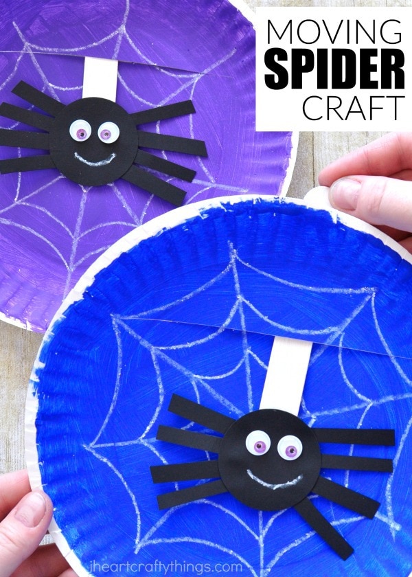 Simple and playful spider web craft