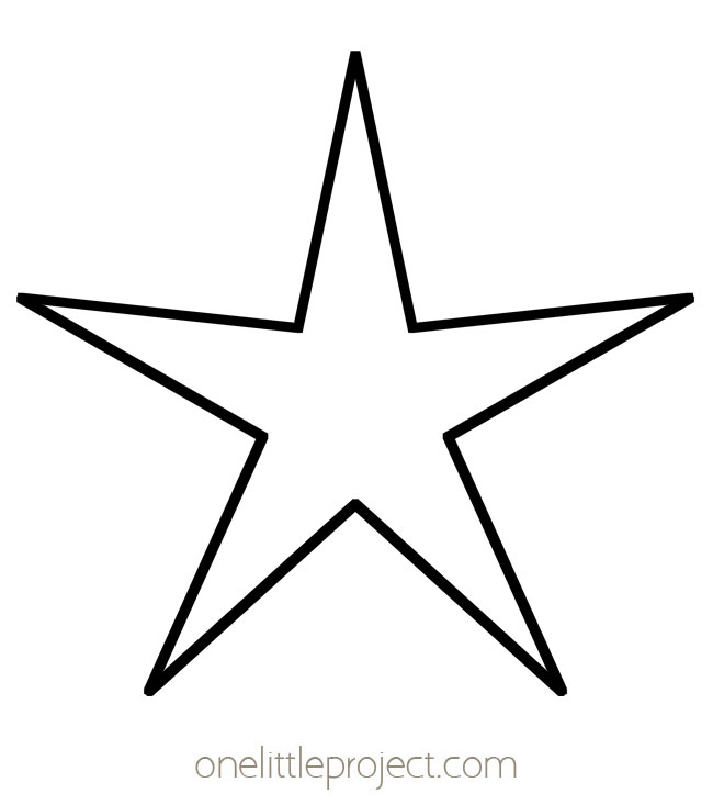 Star template free printable star outlines