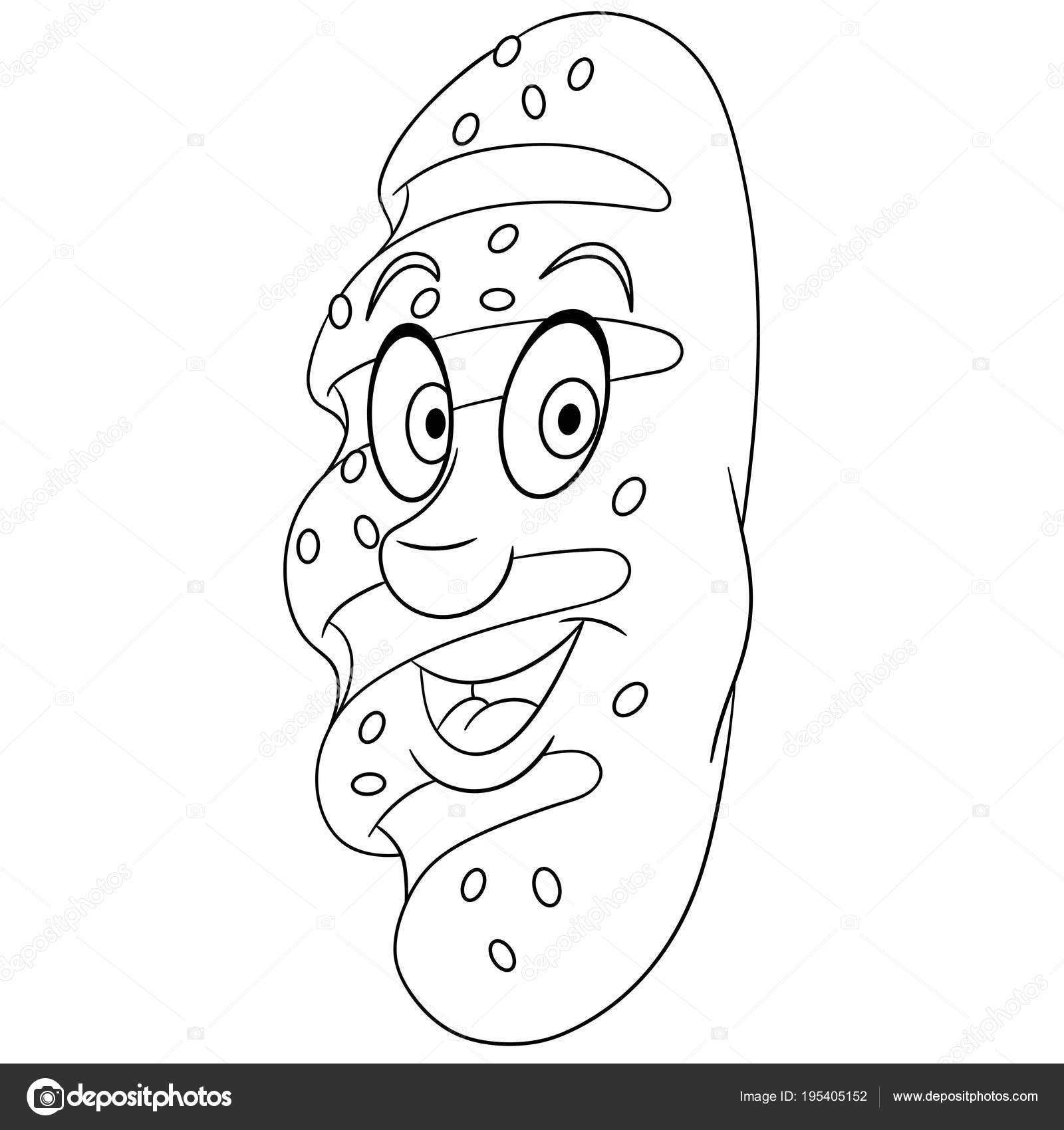 Coloring book coloring page colouring picture bread french loaf baguette stock vector by sybirko