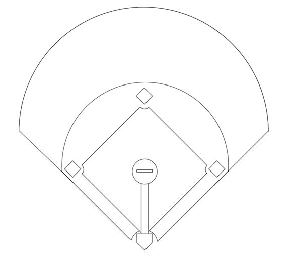 Printable baseball diamond diagram baseball diamond baseball printables baseball lineup