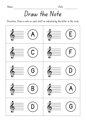 Draw the note