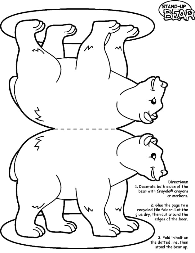 Crayola bears coloring page