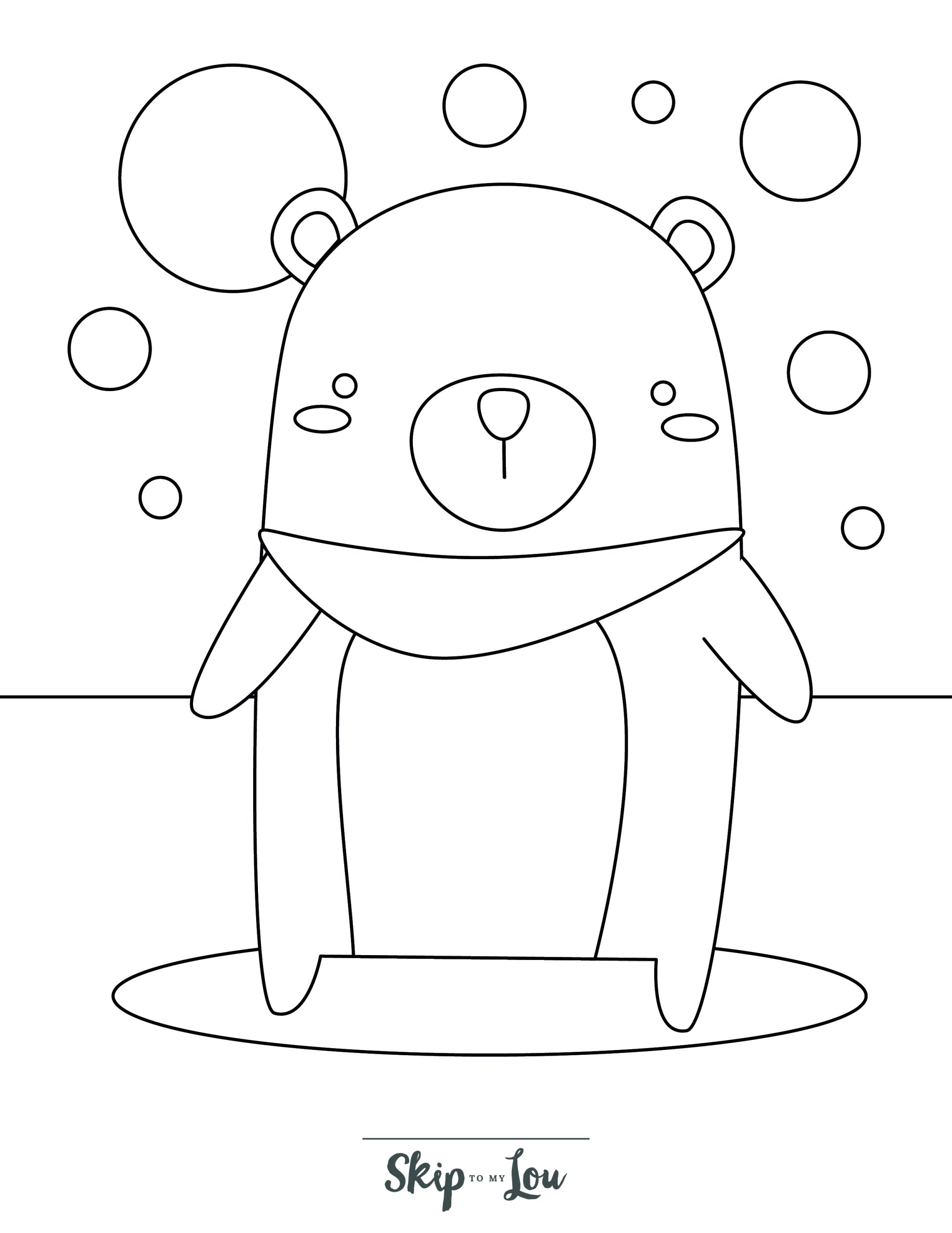 Bear coloring pages