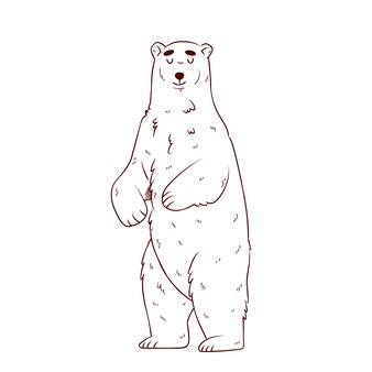 Page teddy bear outline images