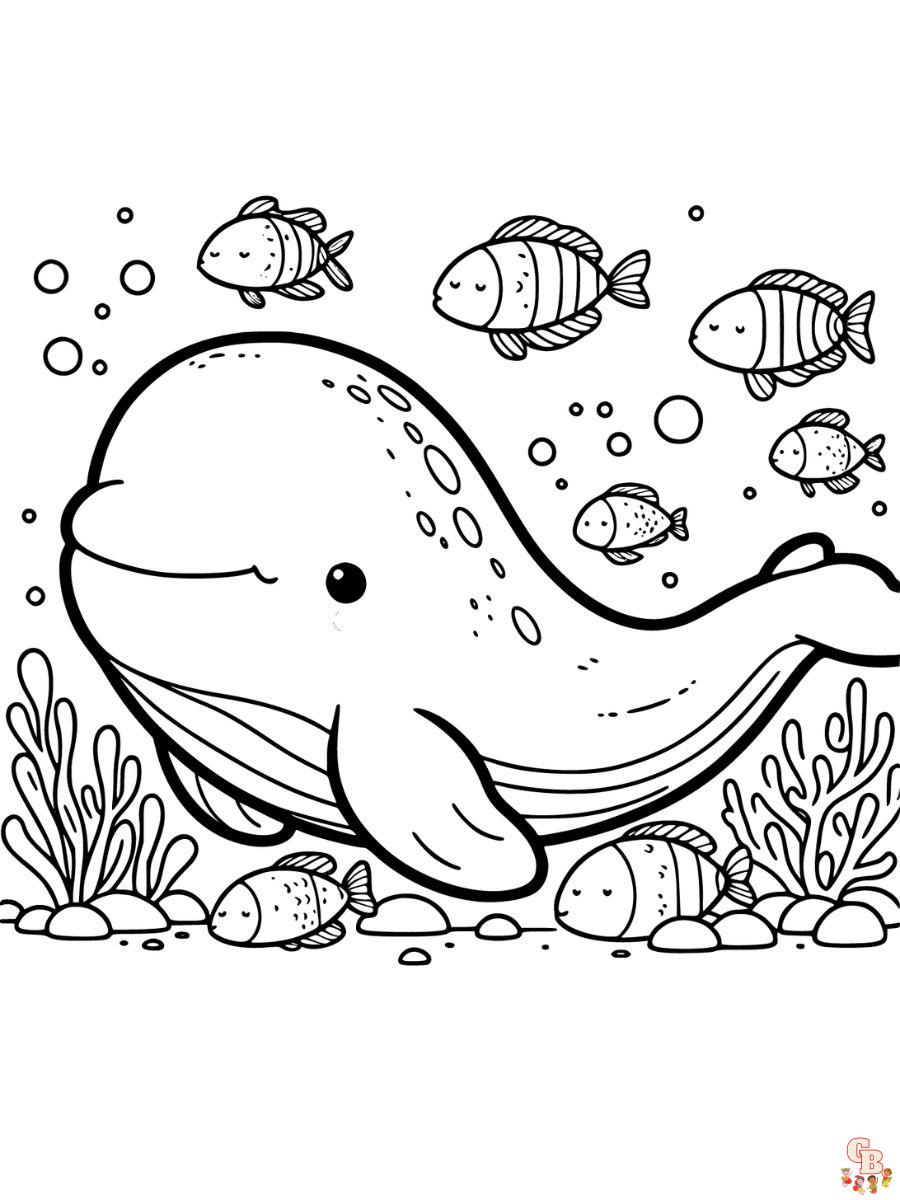 Whale coloring pages