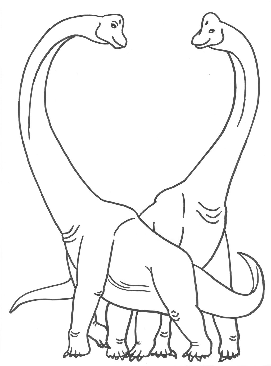 Brachiosaurus coloring by weirda