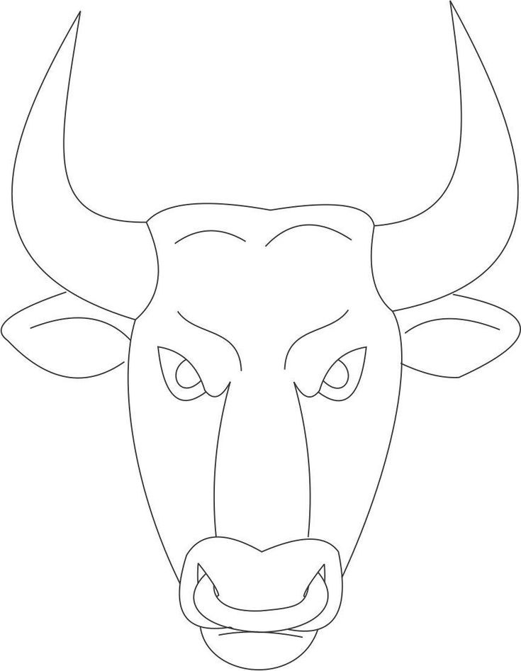 Bull mask printable coloring page for kids ferdinand the bulls coloring pages printable coloring pages