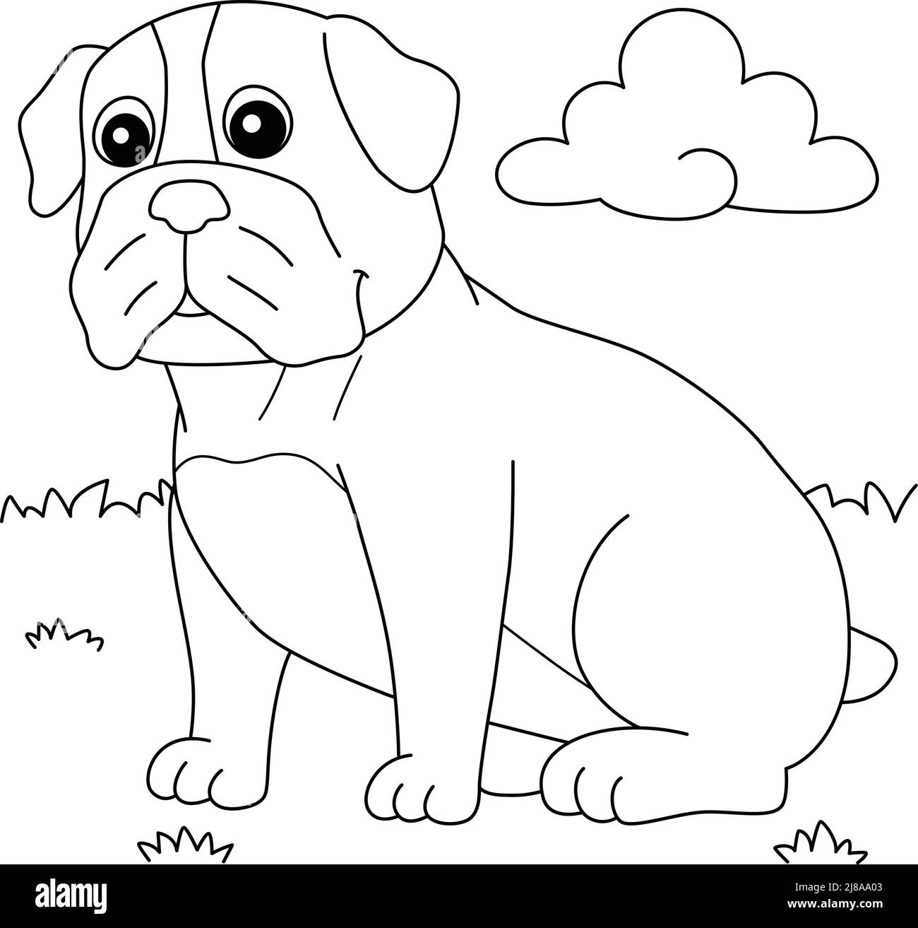 Bulldog drawing hi
