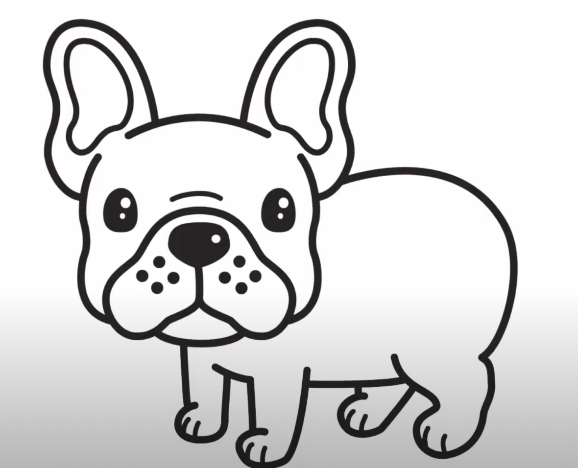 How to draw a bulldog