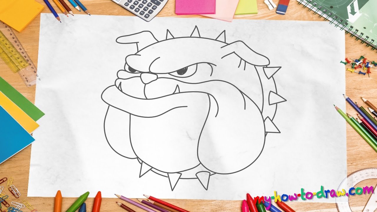 How to draw a bulldog