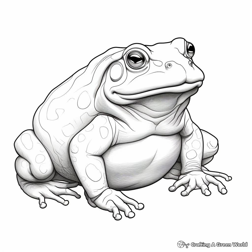 Bullfrog coloring pages