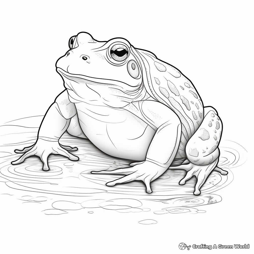 Bullfrog coloring pages