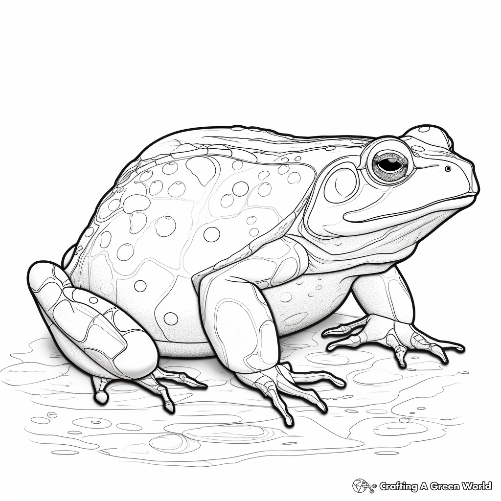 Bullfrog coloring pages