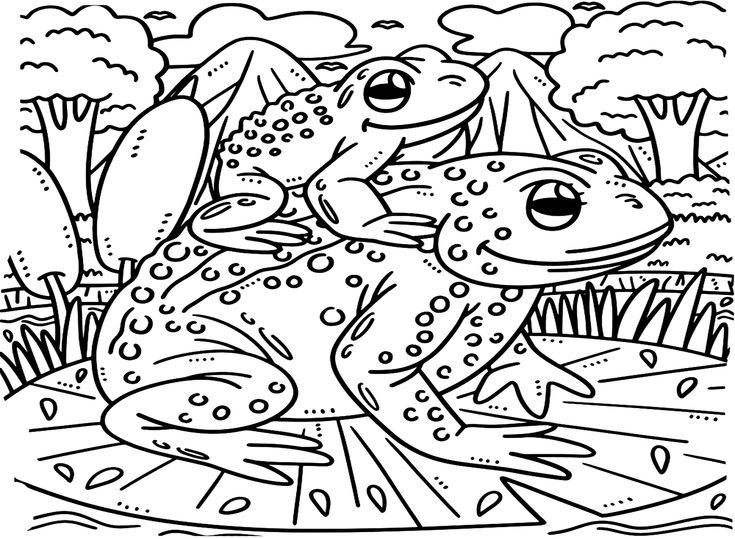 Cane toad coloring pages free printable coloring pages mother and baby
