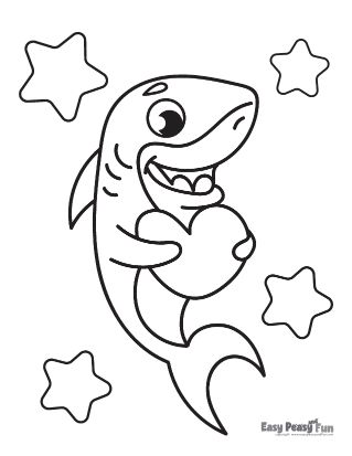 Shark coloring pages