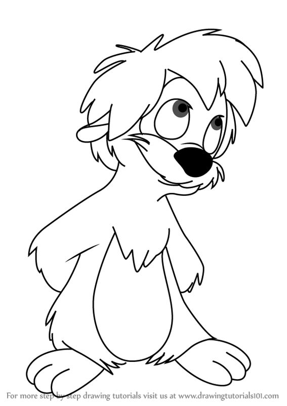 How to draw gurgi from the black cauldron