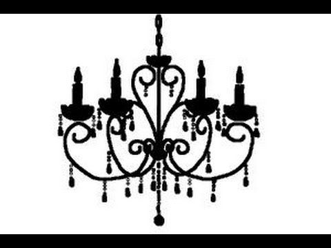 How to draw a chandelier