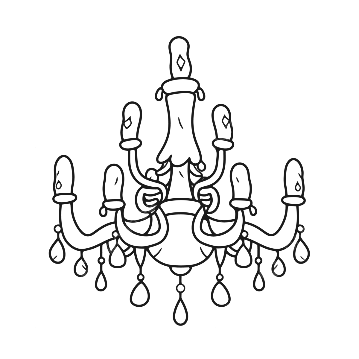 Chandelier sketch png vector psd and clipart with transparent background for free download