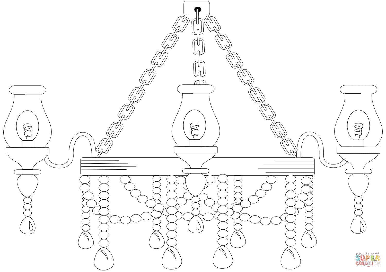 Candelabra lamp coloring page free printable coloring pages